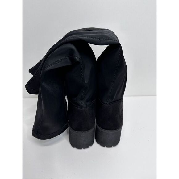 Dirty Laundry Knee High Boots Womens Black Platform Size 6.5 Side Zip Closure - Picture 6 of 10